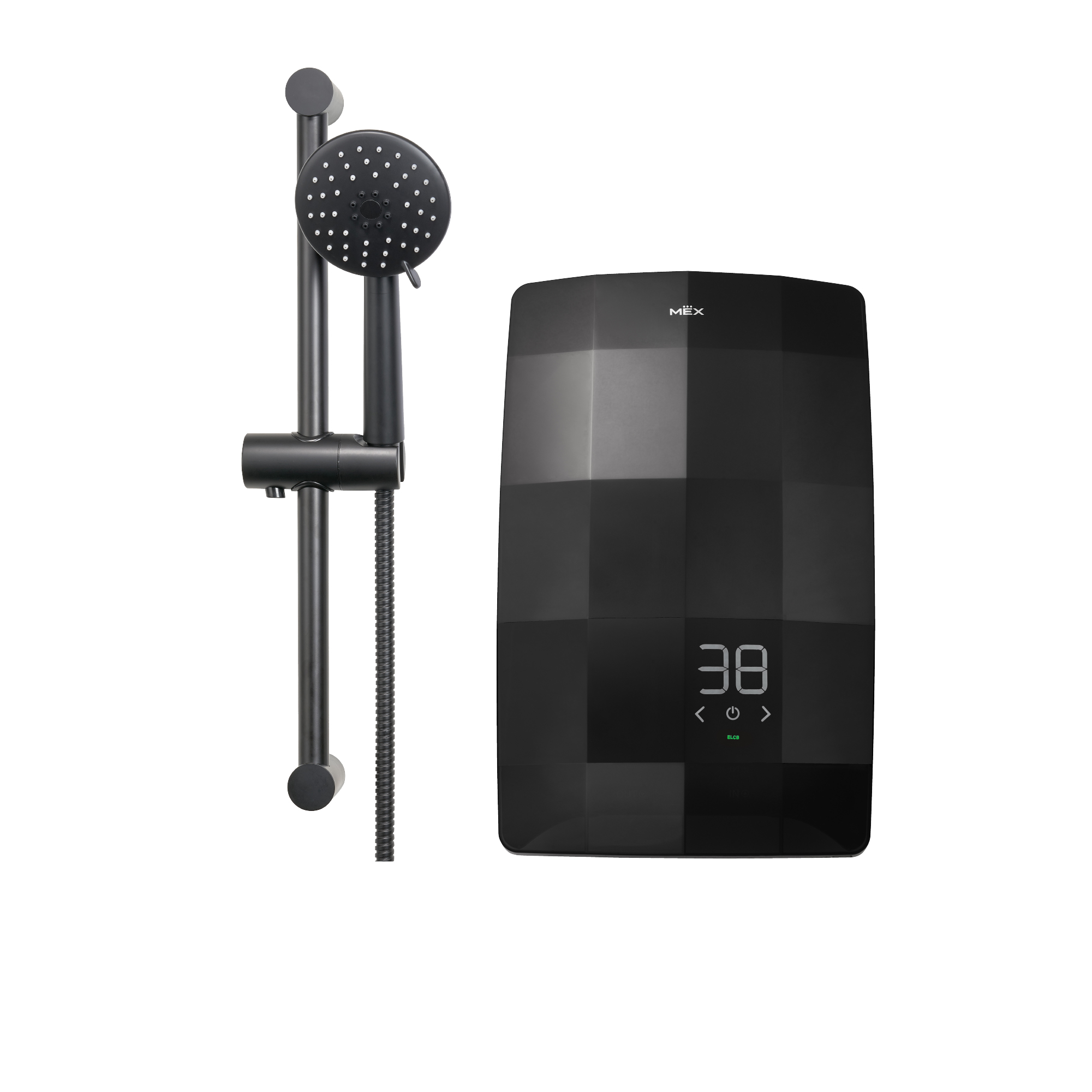 MEX DIGITAL WATER HEATER 4500W SAPPHIRE BLACK COLOR : MOD.CRAVE 45E (NE)
