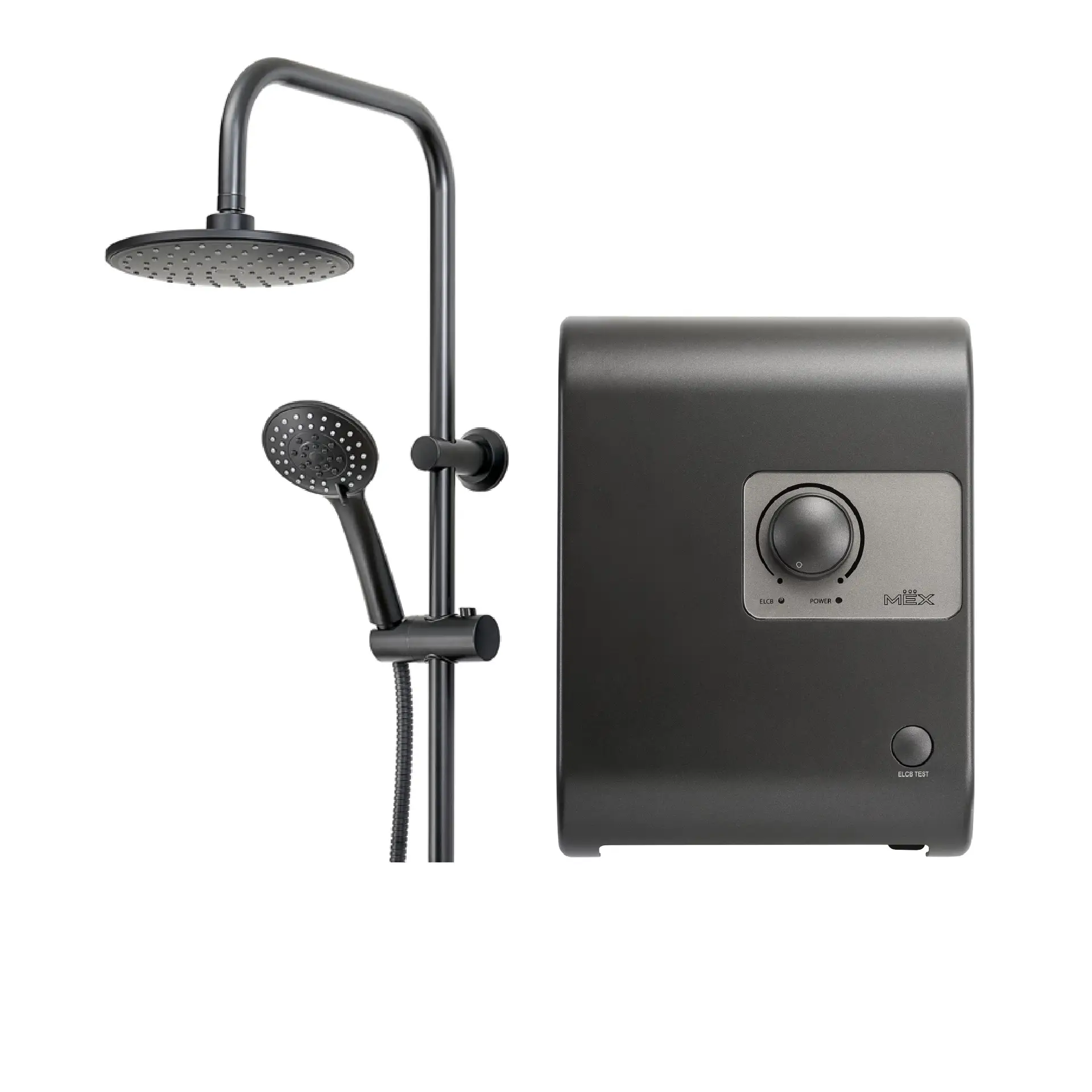 MEX INSTANT WATER HEATER 6000W WITH RAIN SHOWER : MOD.CUBE 6E (RMB)