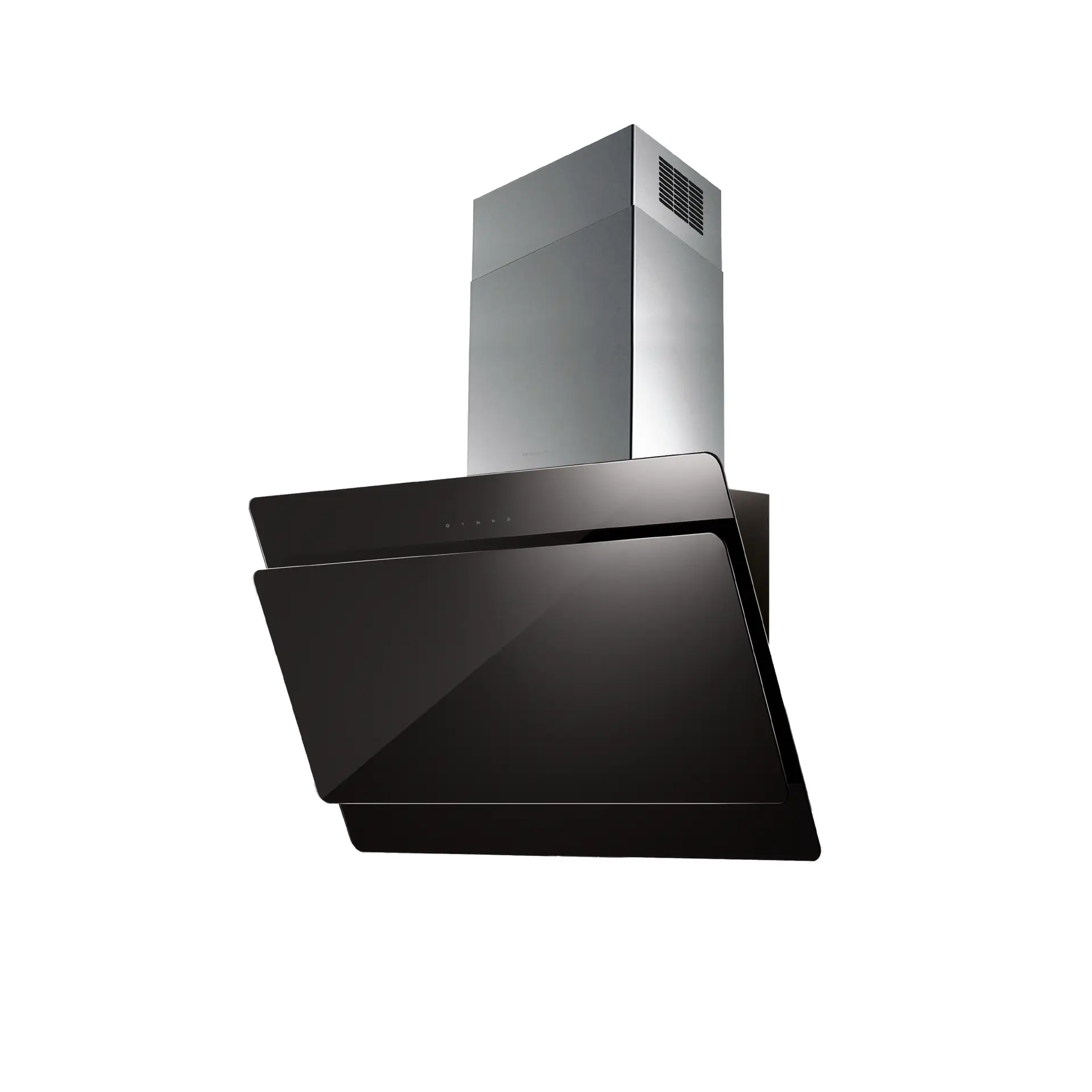 METRIX 80 CM GLASS AND STAINLESS STEEL CHIMNEY HOOD MOD.DOPPIO BL