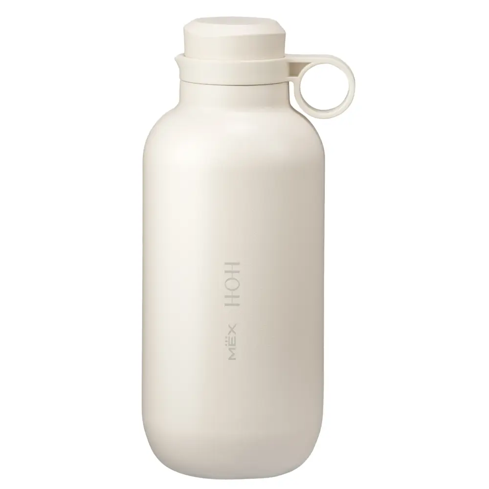 MEX ขวดน้ำสูญญากาศเก็บความร้อน – เย็น (450 มล.) สีครีม รุ่น HOH145CR