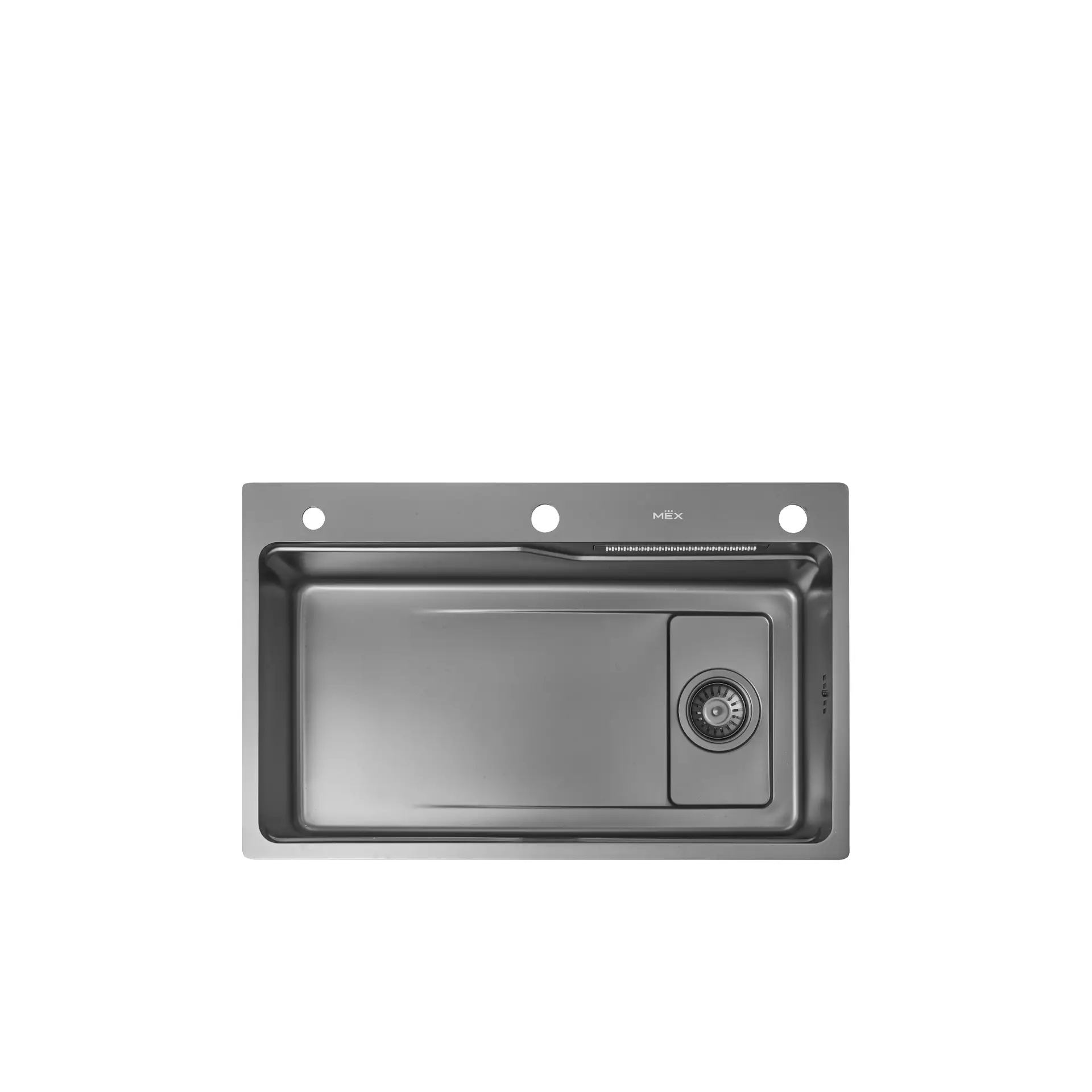 1-BOWL INSET SINK AISI 304 STAINLESS STEEL SIZE 76 x 47 CM MOD.SM761GFGM