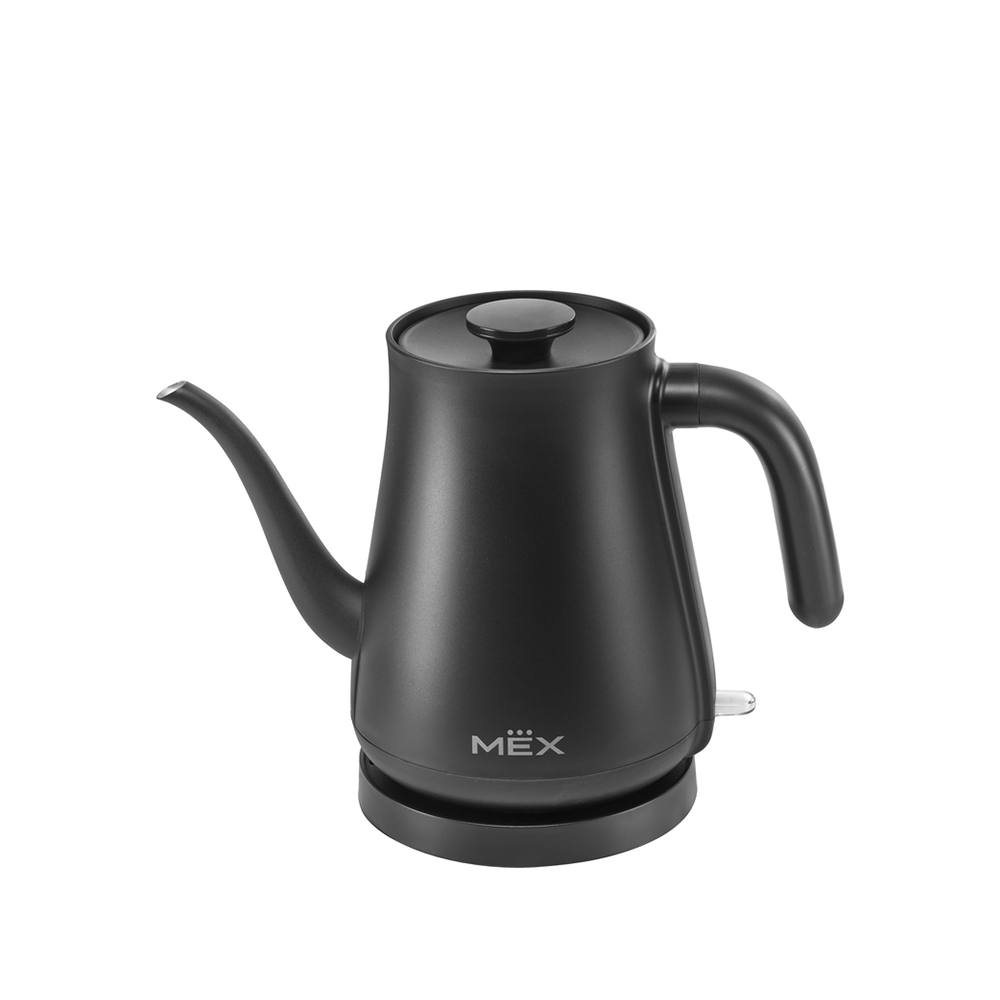 กาต้มน้ำไฟฟ้า MEX KPL608B ZEN CHA พวยคอหงส์ สีดำ 0.8 ลิตร