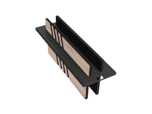 BLACK ALUMINUM RACK & CUTTING BOARD SETMOD.DIALOGO-CB-KIT2