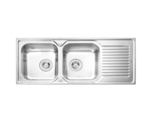MEX SINK 2 BOWL 1 DRAINER MOD.DLA202 (S/S)