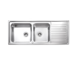 MEX SINK 2 BOWL 1 DRAINER MOD.DLS200B (S/S)