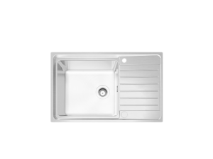 MEX INSET SINK AISI 304 STAINLESS STEEL, MOD. ELB80BM