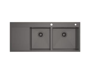 MULTIFUNCTIONAL DOUBLE-BOWL KITCHEN SINK WITH A SLEEK MOD.SQ1202RGM-MF