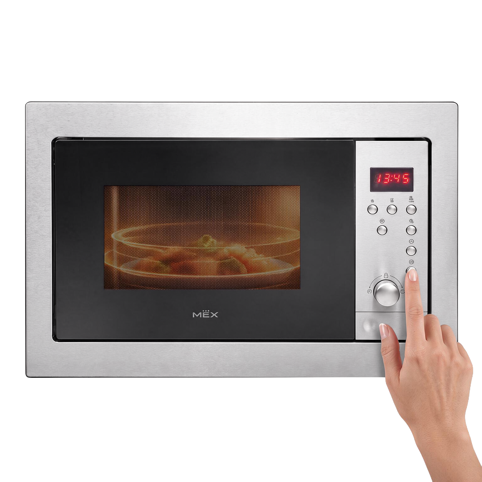 เตาอบไมโครเวฟบิวท์อิน MEX MM625S 8 เมนูอัตโนมัติ